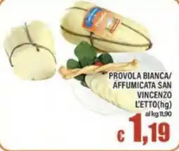Top Supermercati Provola Bianca/ Affumicata San Vincenzo offerta