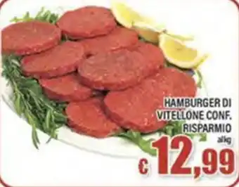 Top Supermercati Hamburger di Vitellone Conf. offerta