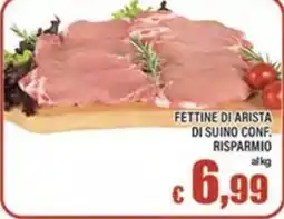 Top Supermercati Fettine di arista di suino conf. offerta