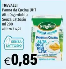 Hurrà Trevalli Panna da Cucina UHT Alta Digeribilità Senza Lattosio offerta
