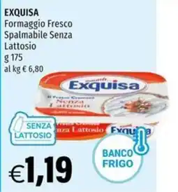 Hurrà Formaggio Fresco Spalmabile Senza Lattosio Exquisa offerta