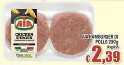 Top Supermercati AIA HAMBURGER DI POLLO offerta