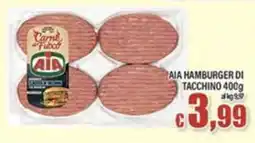 Top Supermercati AIA HAMBURGER DI TACCHINO offerta