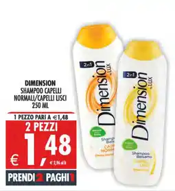Deco Iperstore Dimension Shampoo Capelli Normali/Capelli Lisci offerta