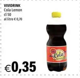 Hurrà VIVIDRINK Cola Lemon offerta