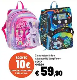 Iper La Grande Zaino estensibile o Advanced Sj Gang Fancy Seven offerta