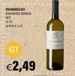 Hurrà VIGNABALDO Grechetto Umbria offerta