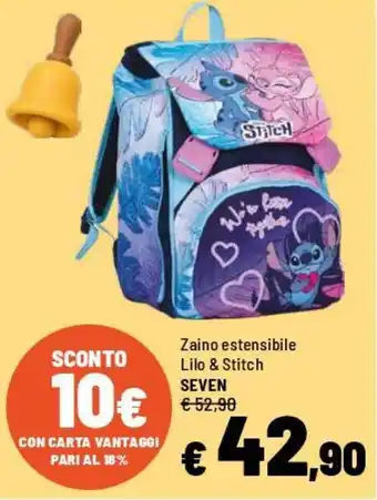 Zaino estensibile Lilo & Stitch SEVEN