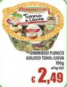 Top Supermercati Dimmidisi Tonna e Uova offerta