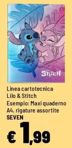 Iper La Grande Linea cartotecnica Lilo & Stitch offerta
