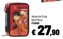 Iper La Grande Astuccio 3 zip One Piece PANINI offerta