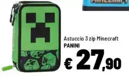 Iper La Grande Astuccio 3 zip Minecraft PANINI offerta
