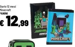 Iper La Grande Diario 12 mesi Minecraft PANINI offerta