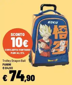 Iper La Grande Trolley Dragon Ball PANINI offerta