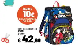 Iper La Grande Zaino estensibile Sonic SEVEN offerta