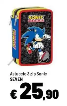 Iper La Grande Astuccio 3 zip Sonic SEVEN offerta