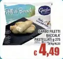 Top Supermercati Garbo Filetti Baccala' Pastellati offerta