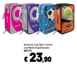 Iper La Grande Astuccio 3 zip Sport Lovers Giotto offerta