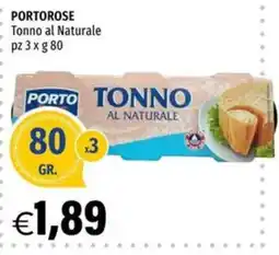 Hurrà PORTOROSE Tonno al Naturale offerta