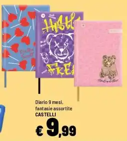 Iper La Grande Diario 9 mesi, fantasia assortite CASTELLI offerta