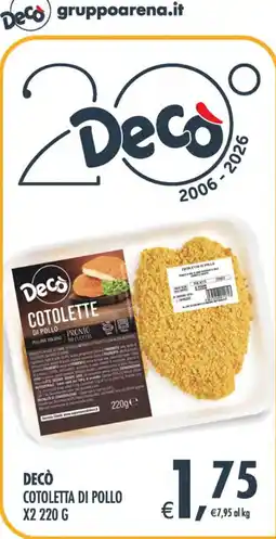 Deco Iperstore Decò Cotolette di pollo offerta