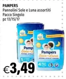 Hurrà Pampers Pannolini Sole e Luna assortiti offerta