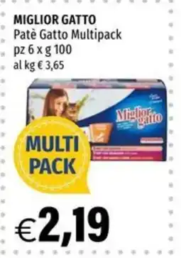 Hurrà Patè Gatto Multipack Miglior Gatto offerta