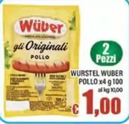 Top Supermercati Wüber gli Originali POLLO offerta