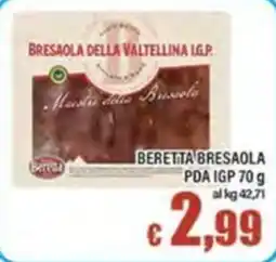 Top Supermercati Beretta Bresaola offerta