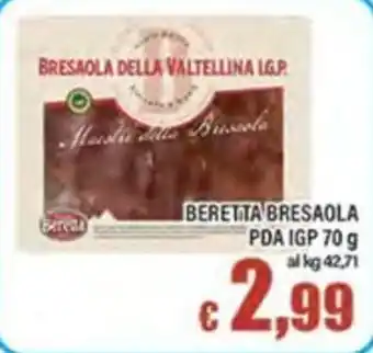 Top Supermercati Beretta Bresaola offerta