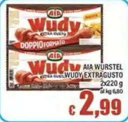 Top Supermercati AIA WURSTEL WUDY EXTRAGUSTO offerta