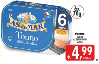 Deco Iperstore ASDOMAR Tonno all'olio di oliva offerta