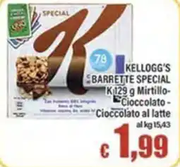 Top Supermercati Kellogg's Barrette Special offerta