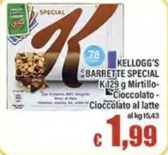 Top Supermercati Kellogg's Barrette Special offerta