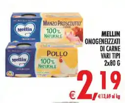 Deco Iperstore Mellin omogeneizzati di carne vari tipi offerta