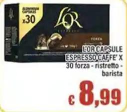 Top Supermercati L'OR CAPSULE ESPRESSO CAFFE' offerta