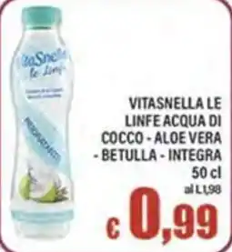 Top Supermercati VITASNELLA LE LINFE ACQUA DI COCCO - ALOE VERA - BETULLA - INTEGRA offerta