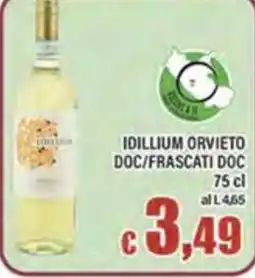 Top Supermercati Idillium Orvieto Doc/Frascati Doc offerta