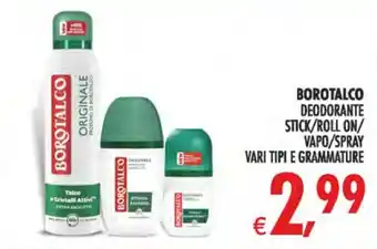 Deco Iperstore BOROTALCO DEODORANTE offerta
