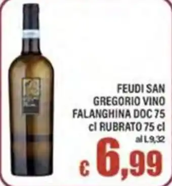 Top Supermercati FEUDI SAN GREGORIO VINO FALANGHINA DOC offerta