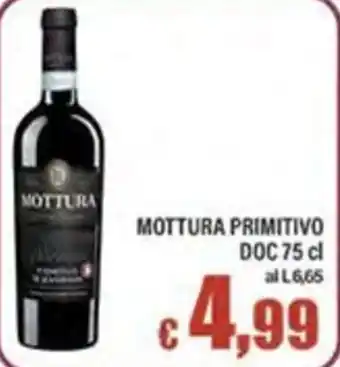 Top Supermercati MOTTURA PRIMITIVO offerta