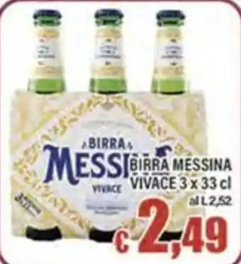 Top Supermercati Birra Messina Vivace offerta