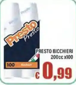 Top Supermercati Presto Bicchieri offerta