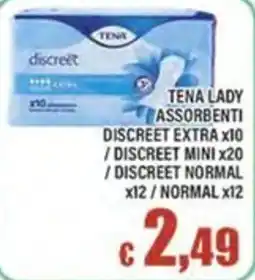 Top Supermercati TENA LADY ASSORBENTI offerta