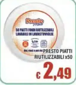 Top Supermercati Presto Piatti Riutilizzabili offerta