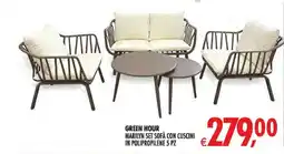 Deco Iperstore GREEN HOUR MARILYN SET SOFÀ CON CUSCINI offerta