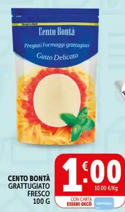 Deco Market Cento Bontà Grattugiato Fresco offerta