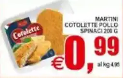 Pewex Cotolette Pollo Spinaci offerta
