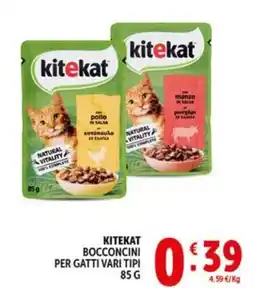 Deco Market Kitekat Bocconcini per gatti vari tipi offerta
