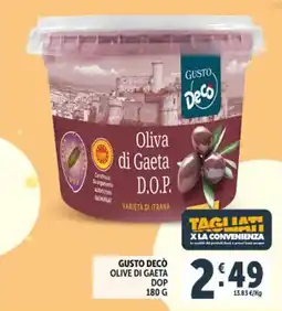 Deco Market Gusto Decò Olive di Gaeta DOP offerta